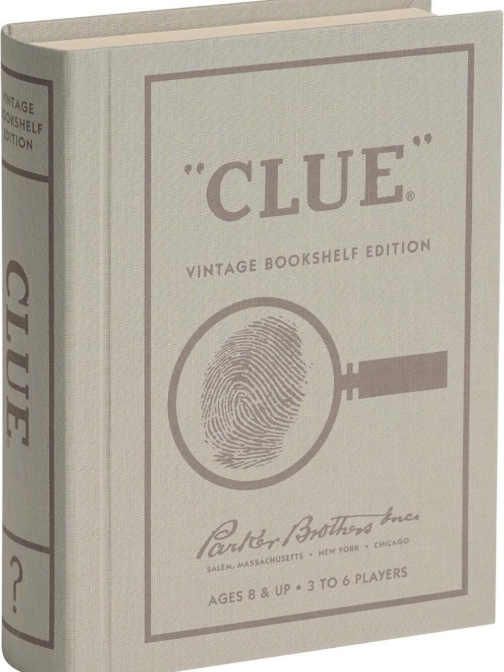 Vintage Bookshelf Edition Clue Board Game Set for 3-6 Players - Family Fun